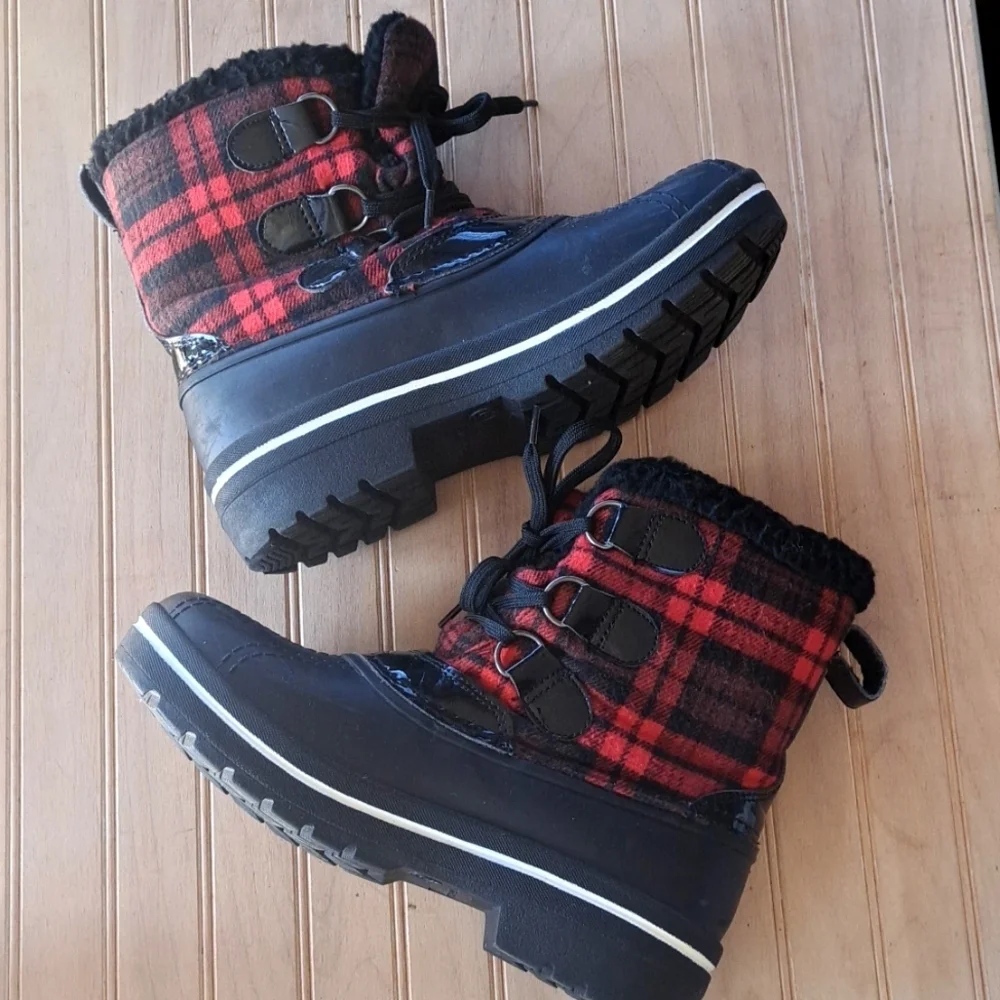 Ozark Trail Sintetico Thinsulate Buffalo Print Winter Insulated Rubber Snow Boot